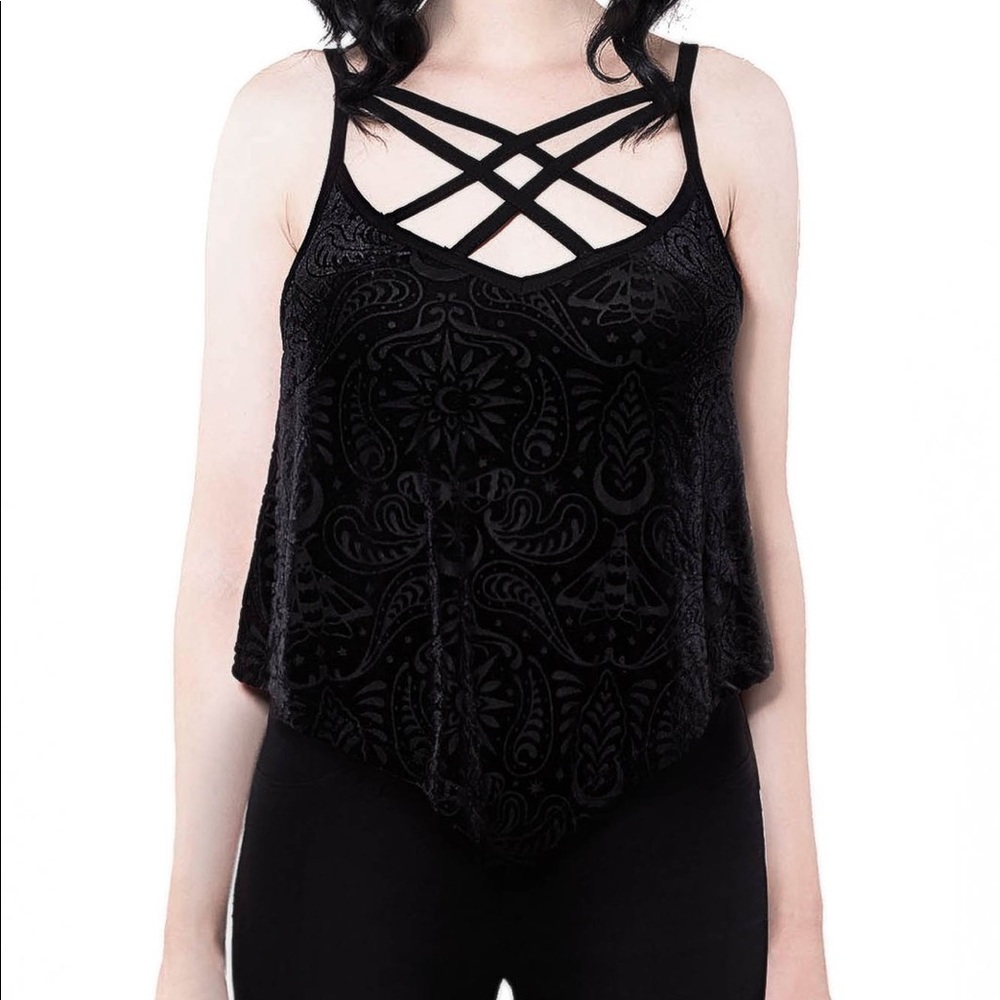 Killstar Velvet Vest Sz S